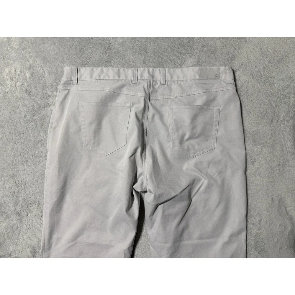 Peter Millar EB66 Performance Five Pocket Pants Mens 39x28 British Grey
